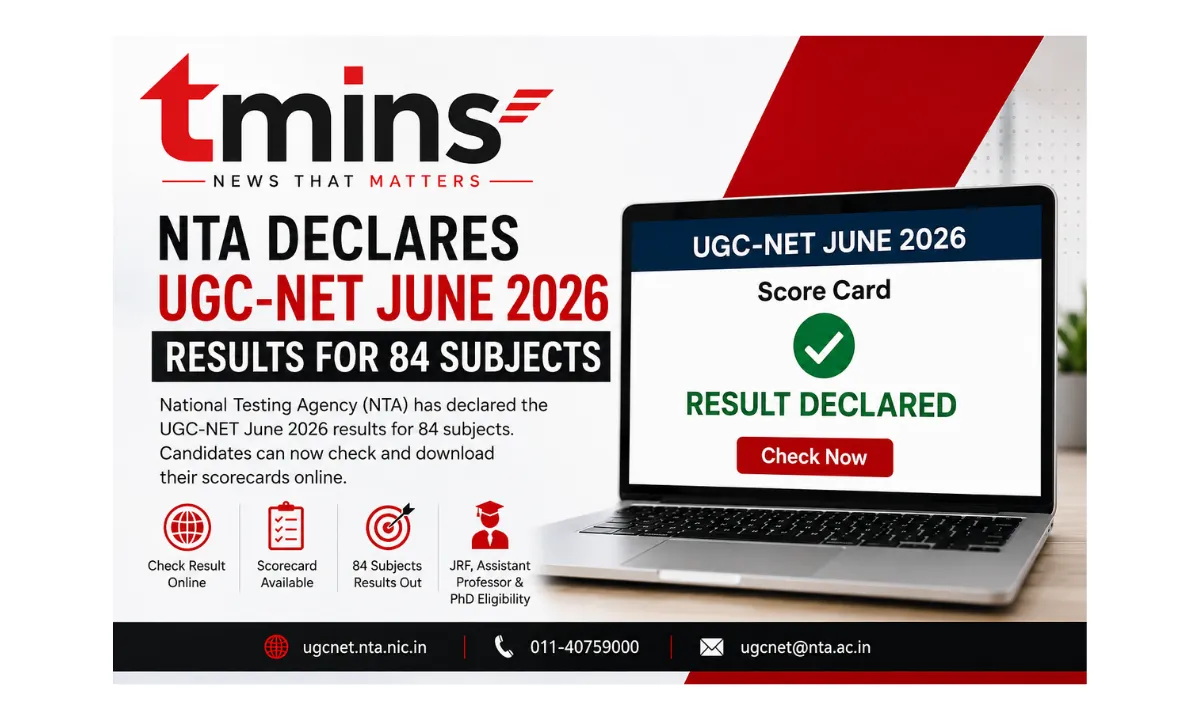 NTA Declares UGC-NET June 2026 Results for 84 Subjects